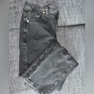 Black garage mom jeans